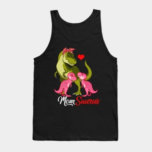 Momsaurus T-Shirt T-rex Mom Saurus Dinosaur Tank Top